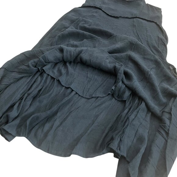 Wishlist Gauzy Midi Dress Navy Size‎ Medium Boho Whimsygoth Witchy - Picture 5 of 10